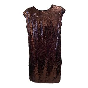 NWT Maeve by Anthropologie Brown Sequin Dress